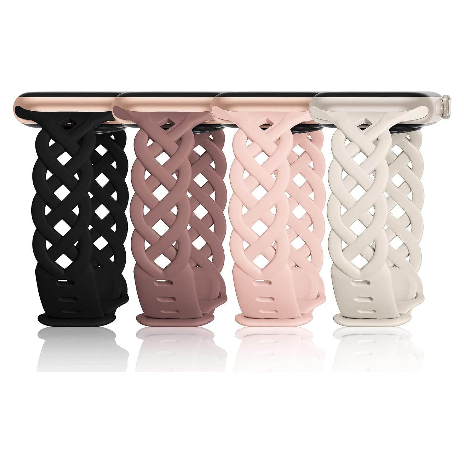 Banda de Silicona Trenzada iWabcertoo para Apple Watch 38-49mm