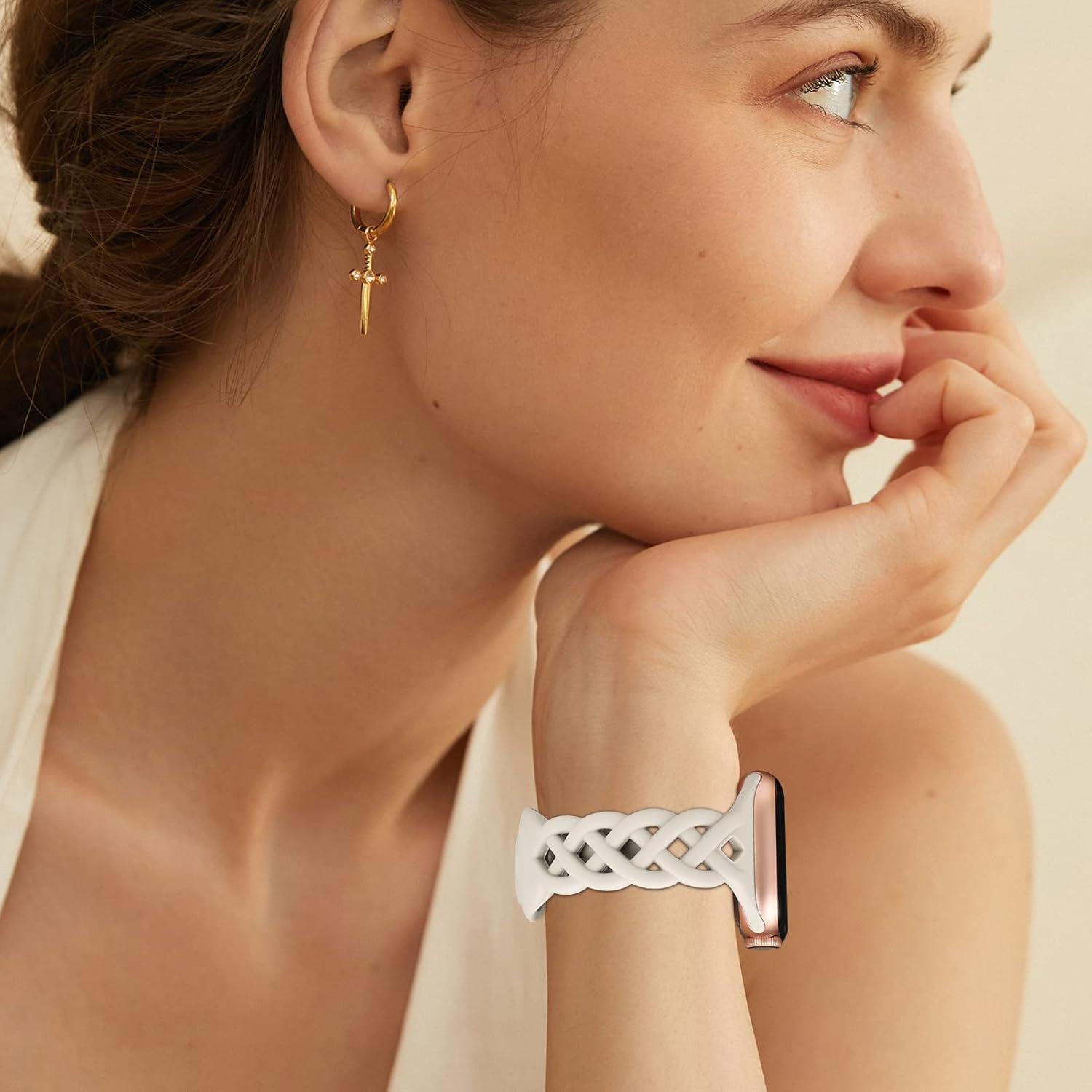 Banda de Silicona Trenzada iWabcertoo para Apple Watch 38-49mm