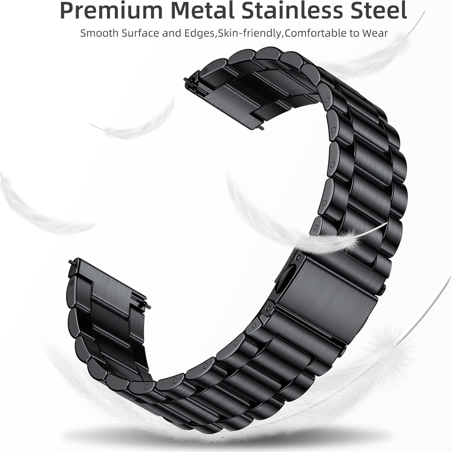 Banda de Acero Inoxidable Lerobo 20mm para Galaxy Watch 7/6/5/4