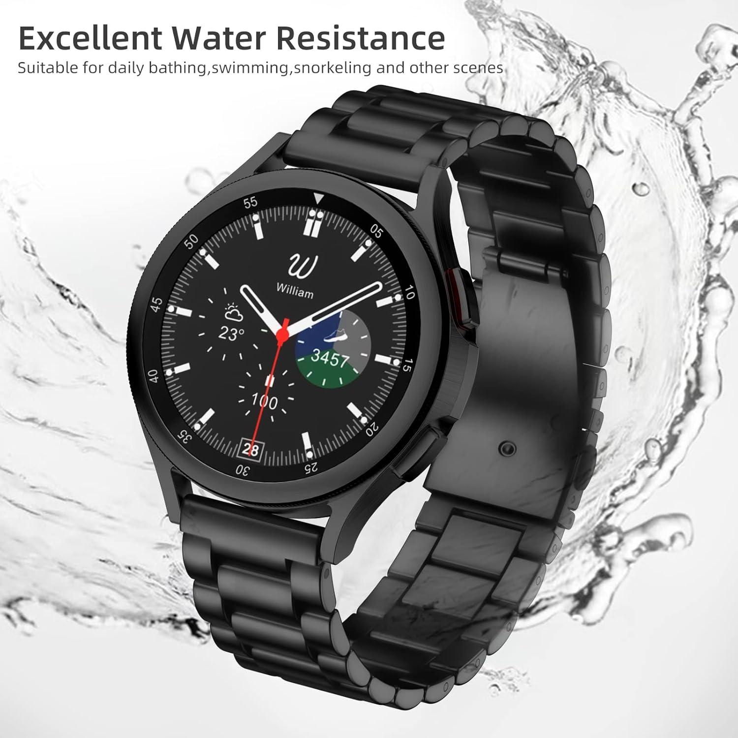 Banda de Acero Inoxidable Lerobo 20mm para Galaxy Watch 7/6/5/4