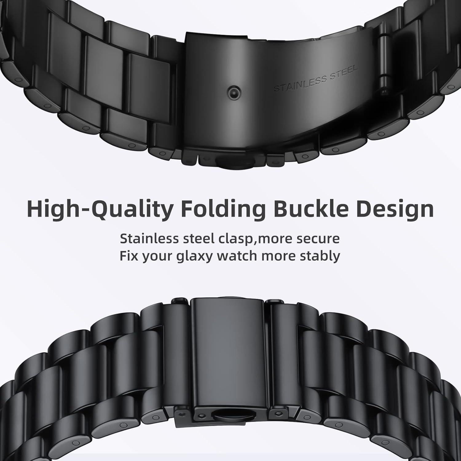 Banda de Acero Inoxidable Lerobo 20mm para Galaxy Watch 7/6/5/4