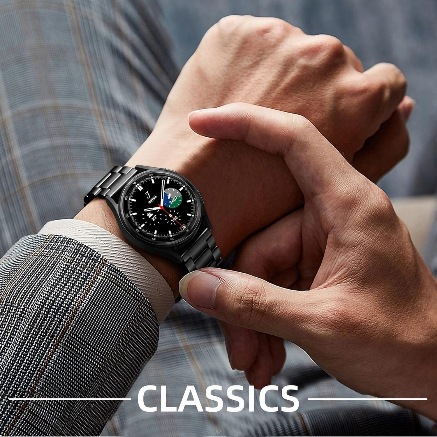 Banda de Acero Inoxidable Lerobo 20mm para Galaxy Watch 7/6/5/4