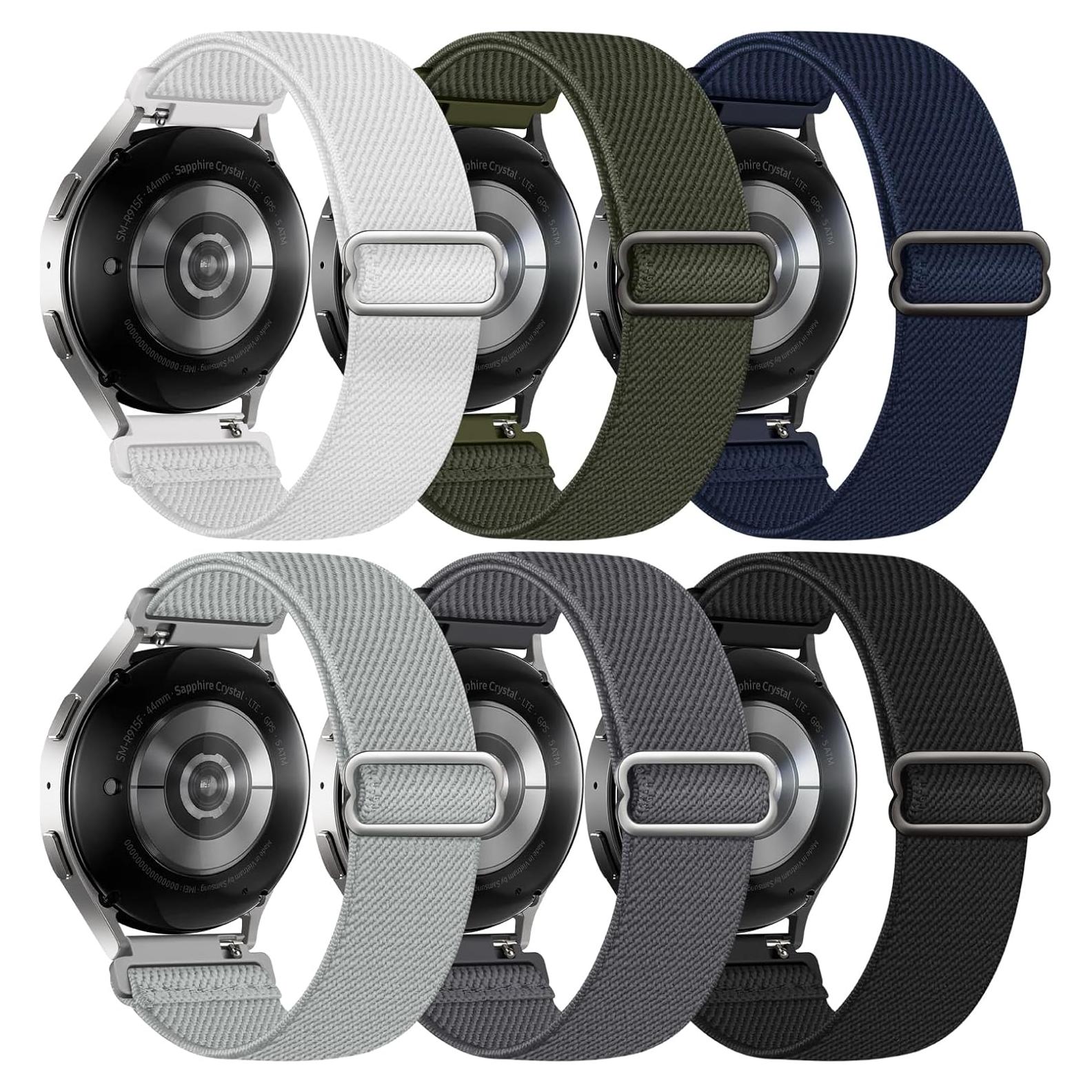 Paquete de 6 bandas elásticas Osochic 20mm para Samsung Galaxy Watch