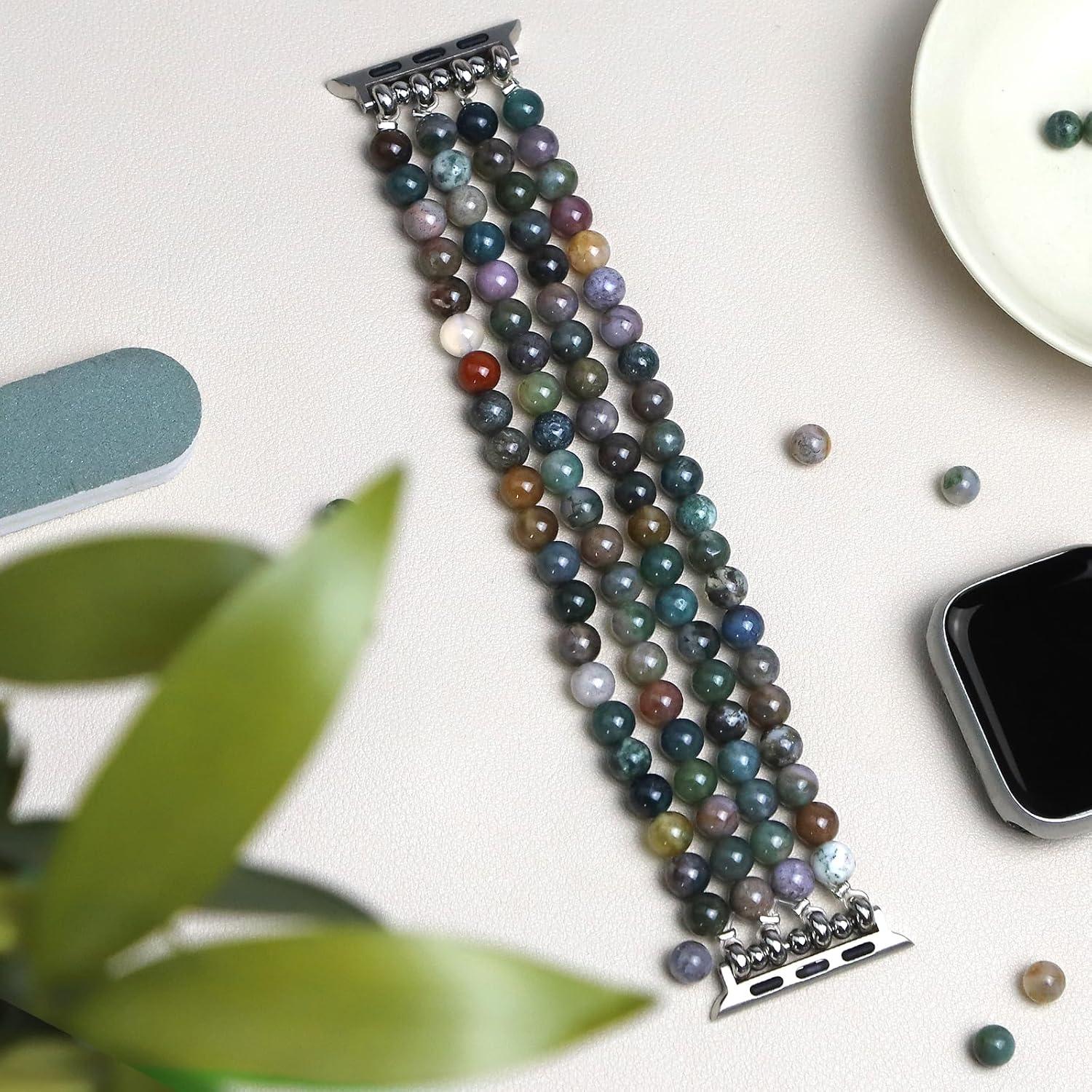 Correa de Reloj Beadada Newlibery para Apple Watch 38-42mm