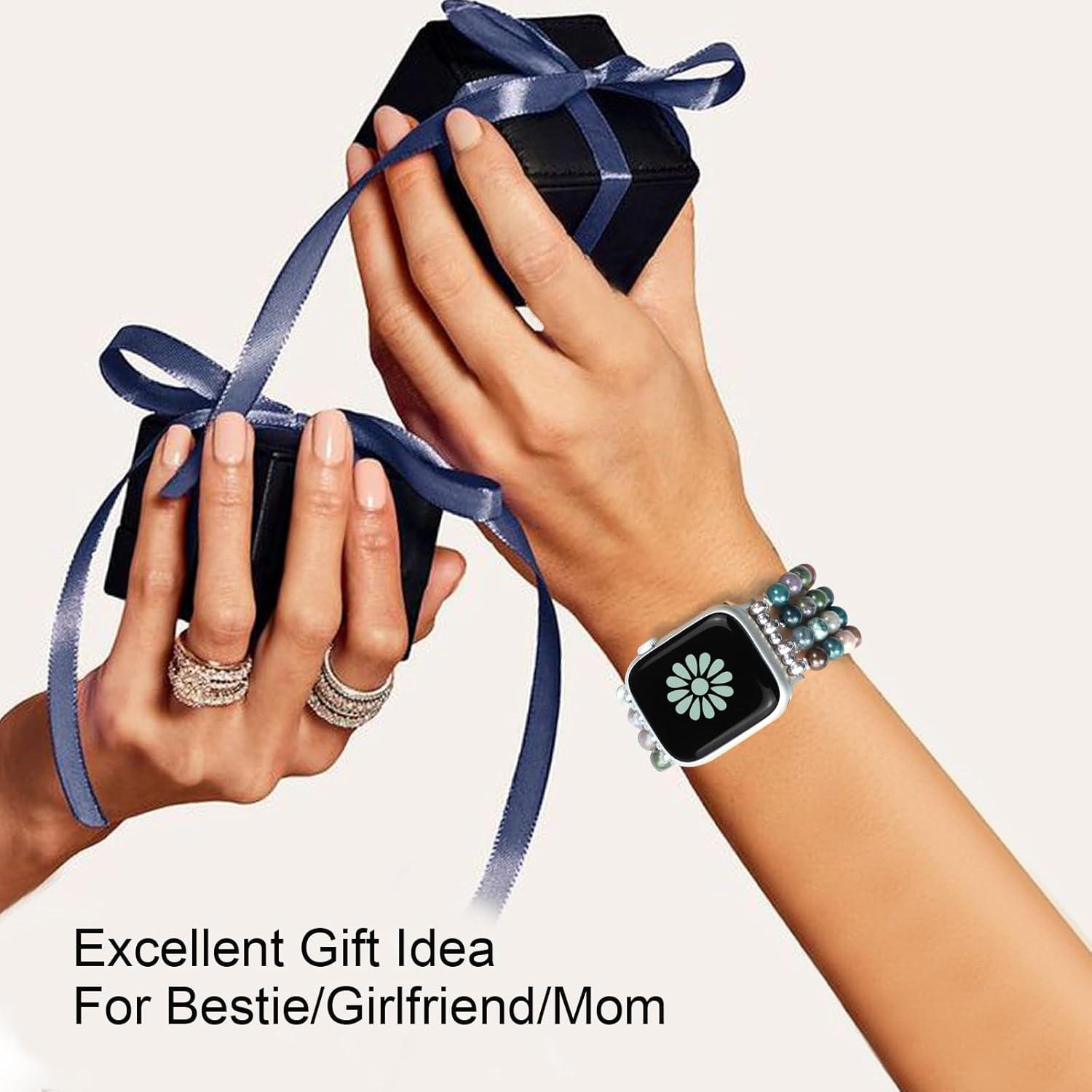 Correa de Reloj Beadada Newlibery para Apple Watch 38-42mm