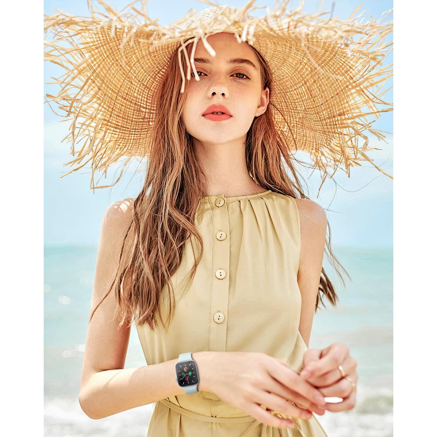 6 Pack Bandas Deportivas Silicona para Apple Watch 38-42mm