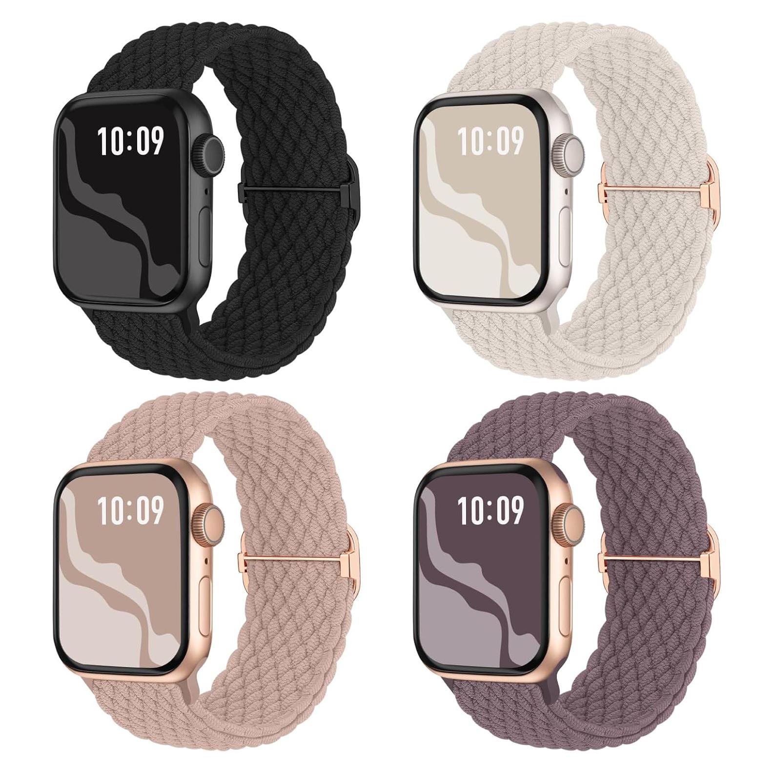 Banda Elástica Trenzada Suitisbest para Apple Watch 38-49mm