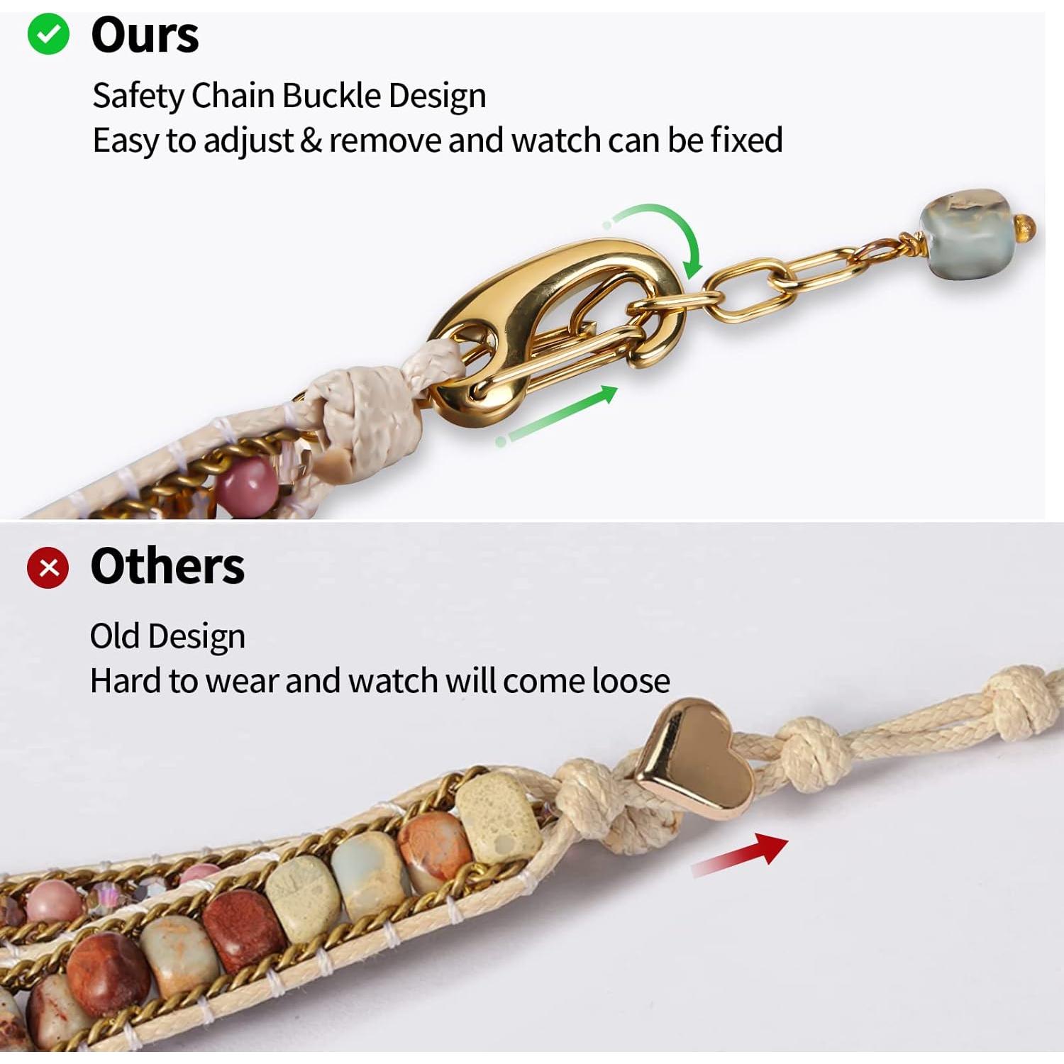 Banda de Reloj Boho Hecha a Mano para Apple Watch 38-49MM