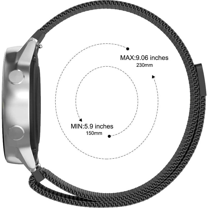 Correa de Acero Inoxidable 22mm Morsey para Galaxy Watch 46mm
