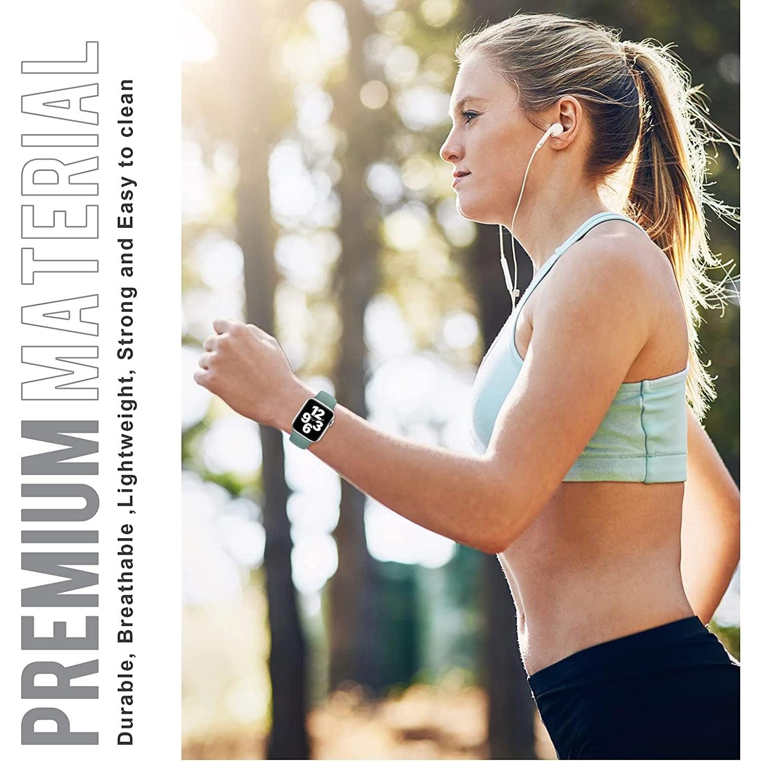 15 Bandas de Silicona Suave SuperNaNa para Apple Watch 38-49mm