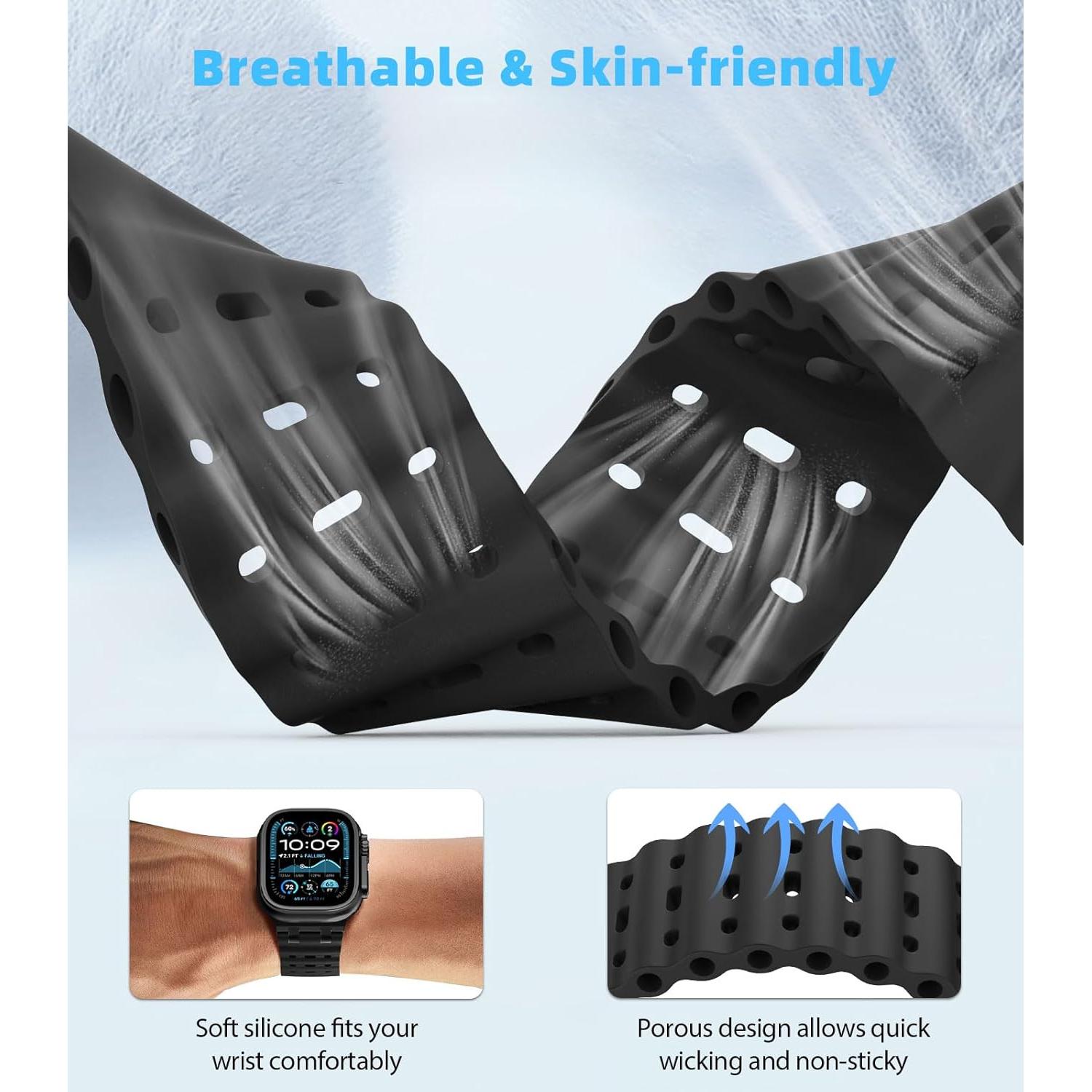 Banda de Silicona MoKo Ocean para Apple Watch Ultra 2 49mm