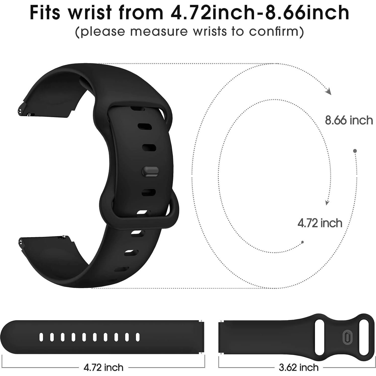 Banda de Silicona Suave 19mm NewJourney para Reloj ID205