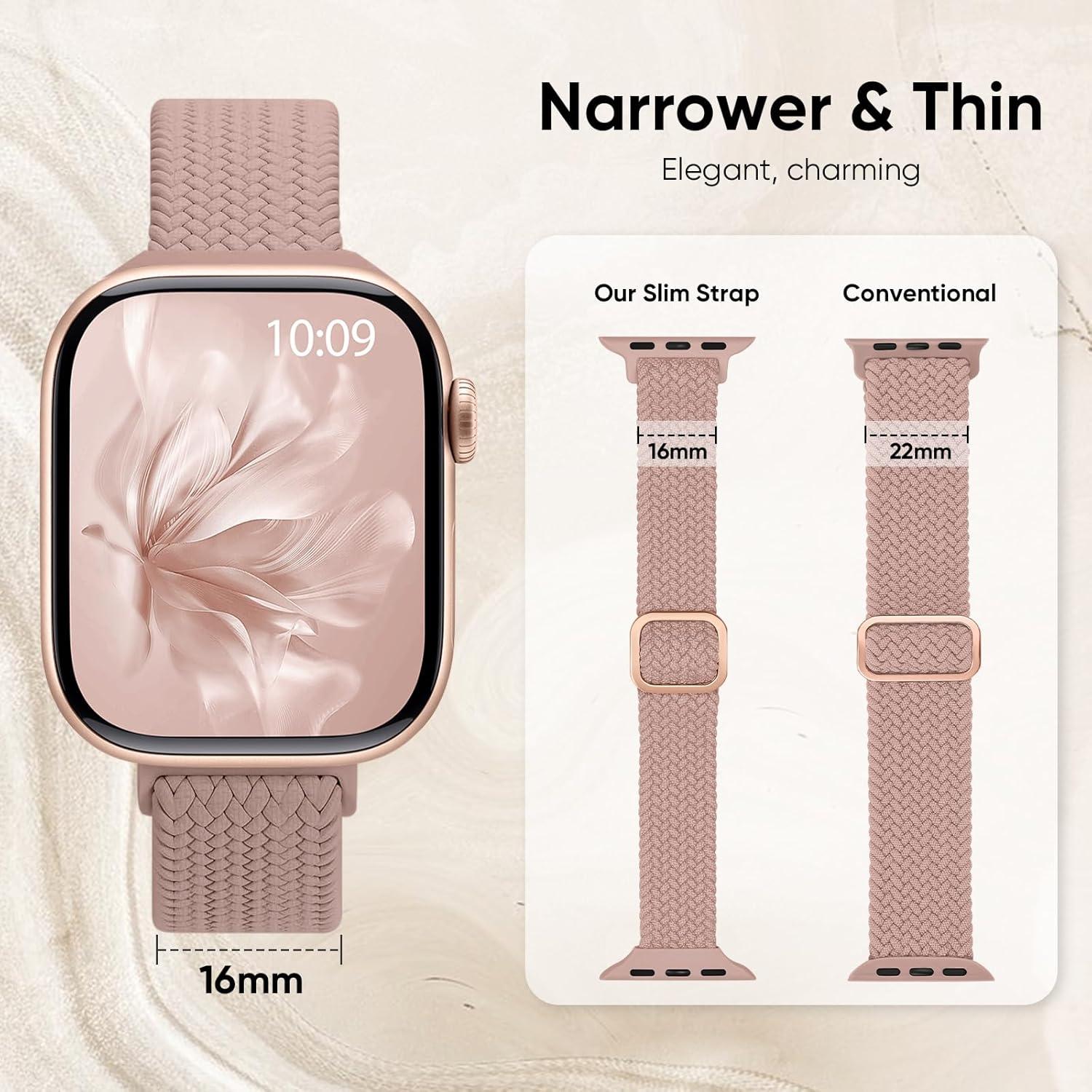 Paquete de 5 bandas elásticas Osochic para Apple Watch 38-49mm