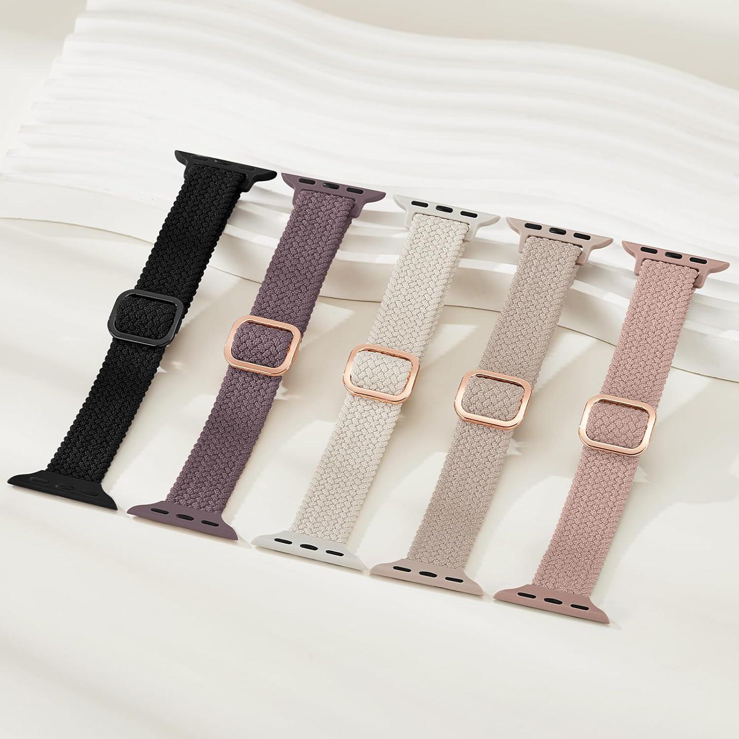 Paquete de 5 bandas elásticas Osochic para Apple Watch 38-49mm