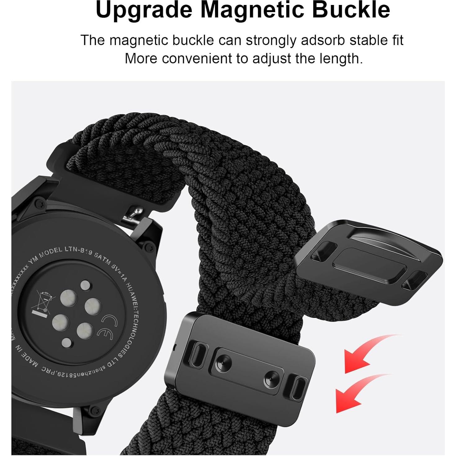 Correa de Nylon Suave 22mm Meliya para Reloj Inteligente