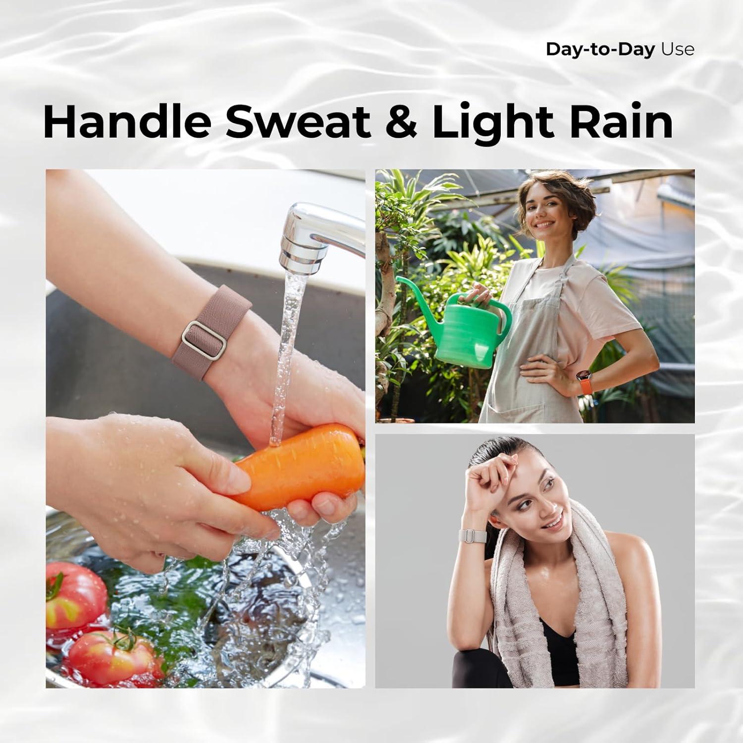 Paquete de 5 bandas elásticas Acextro 20mm para Samsung Galaxy Watch