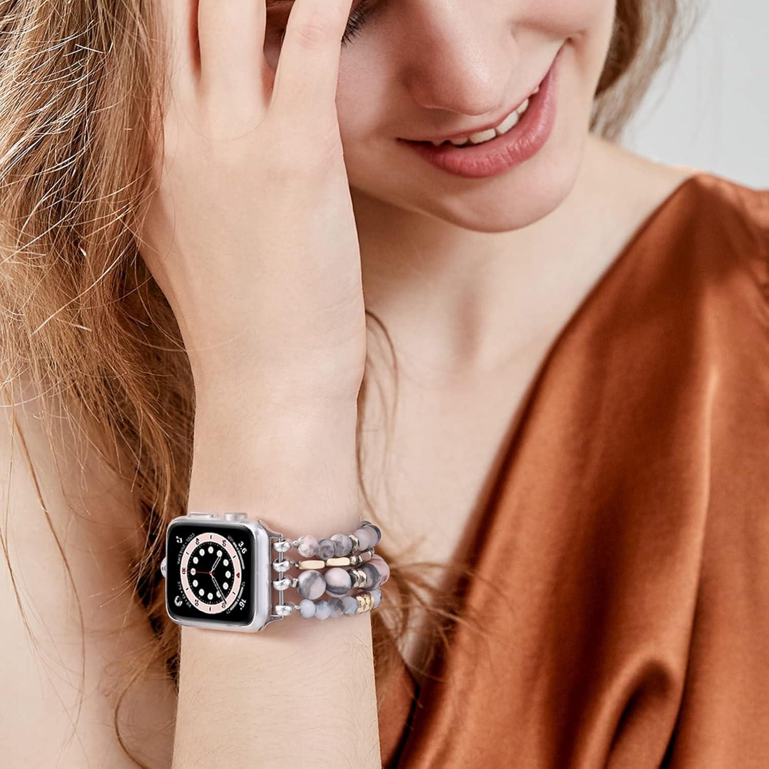 Pulsera Boho de Perlas VISOOM para Apple Watch 38-42mm