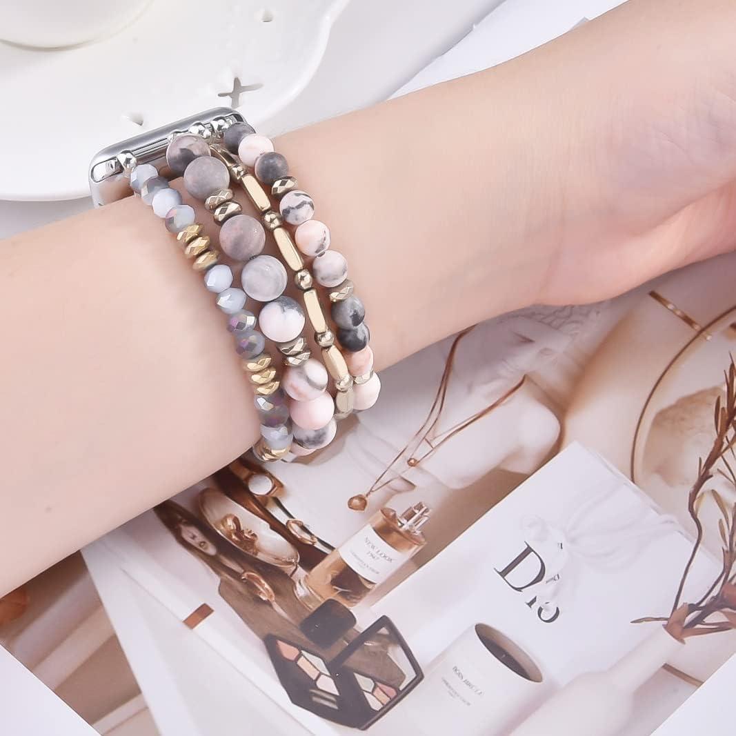 Pulsera Boho de Perlas VISOOM para Apple Watch 38-42mm