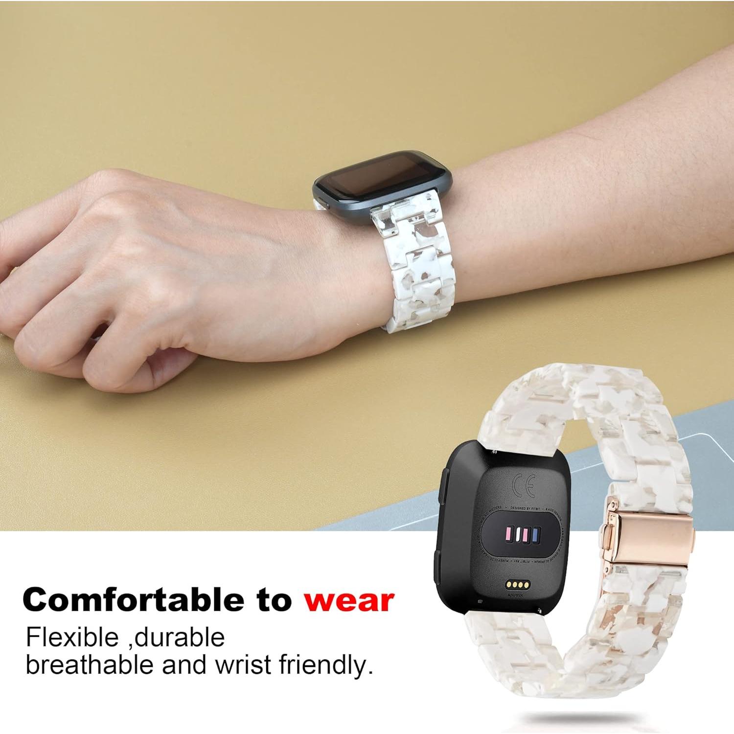 Correa de Reloj AWSMORE para Fitbit Versa 2 - Resina Floral