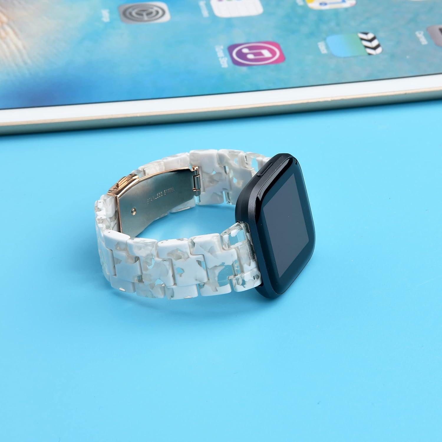 Correa de Reloj AWSMORE para Fitbit Versa 2 - Resina Floral