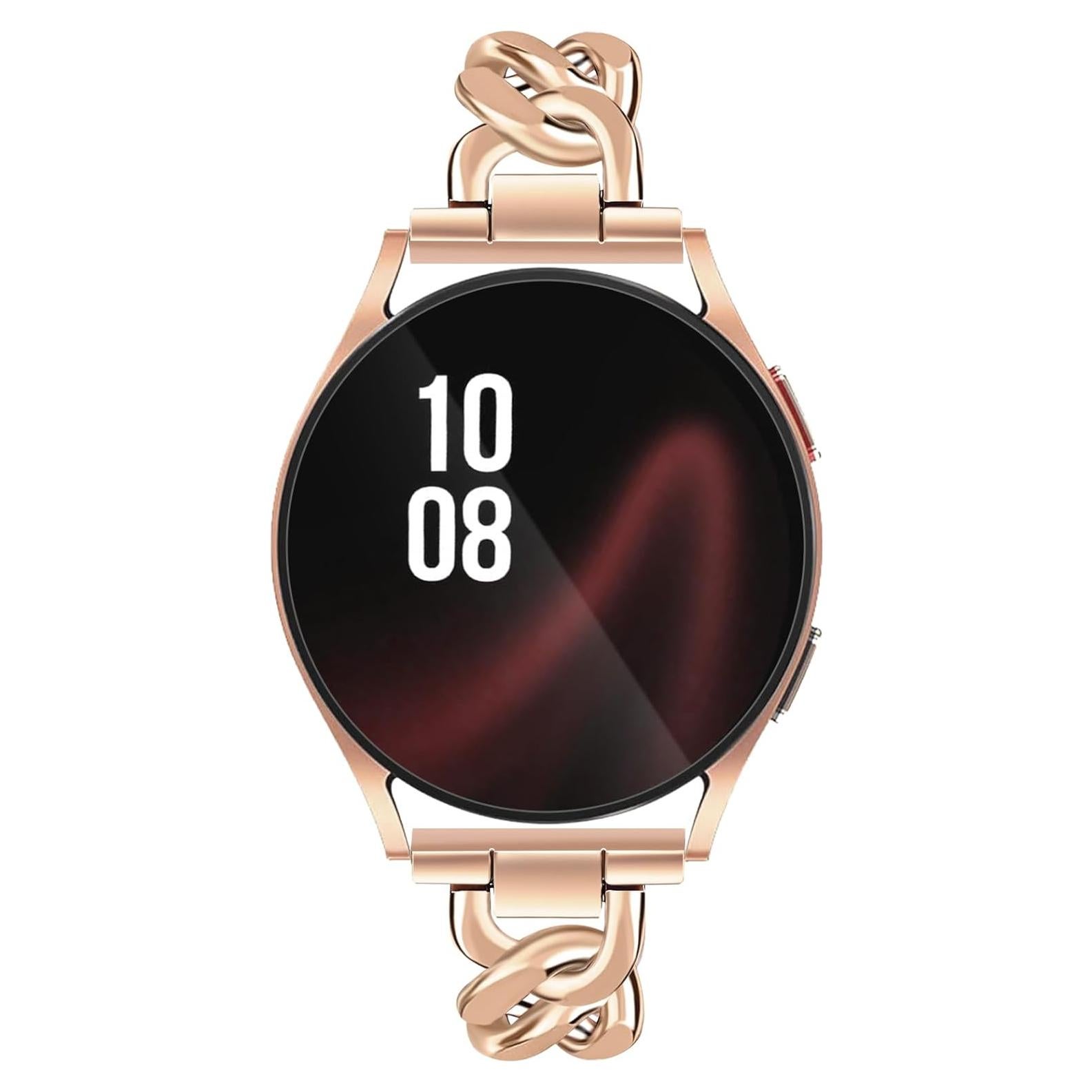 Pulsera de Metal Dorado JR.DM 20mm Ajustable para Samsung Galaxy Watch