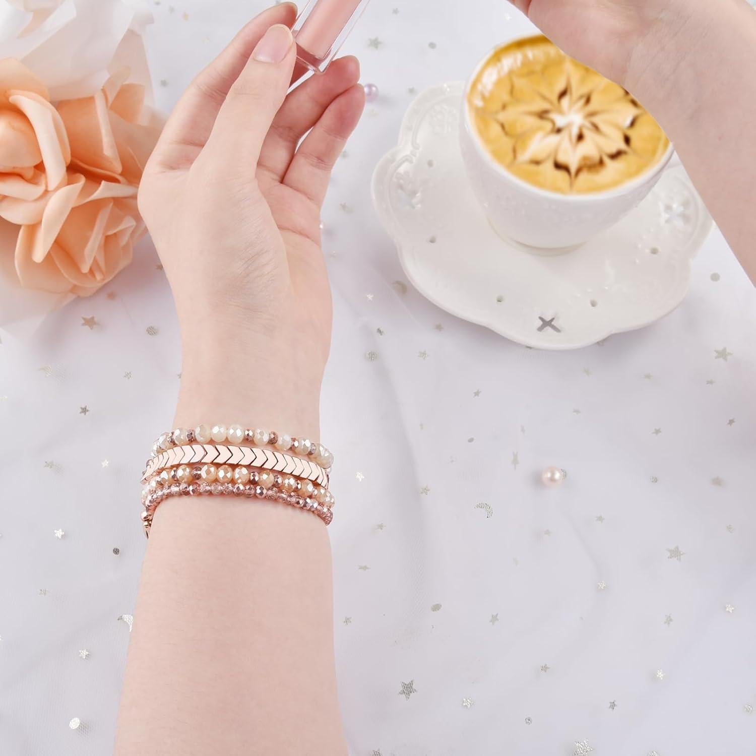 Pulsera Boho de Perlas VISOOM para Samsung Galaxy Watch 40/44mm