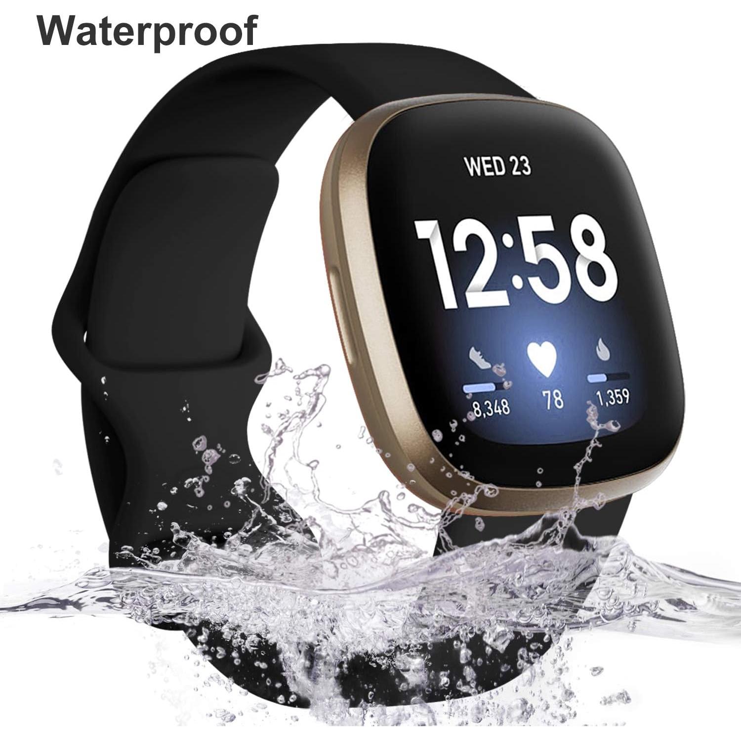 Dirrelo 4 Pack Bandas de TPU para Fitbit Versa 3 y Sense