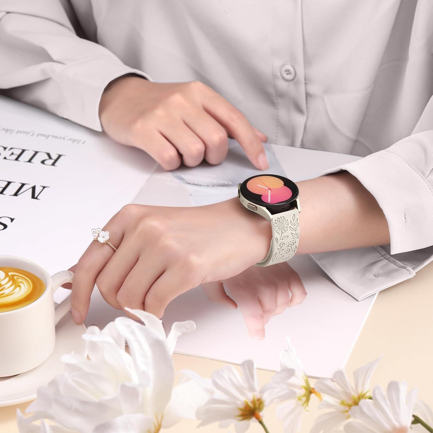 Paquete de 6 Bandas de Silicona SNBLK para Galaxy Watch 7 20mm