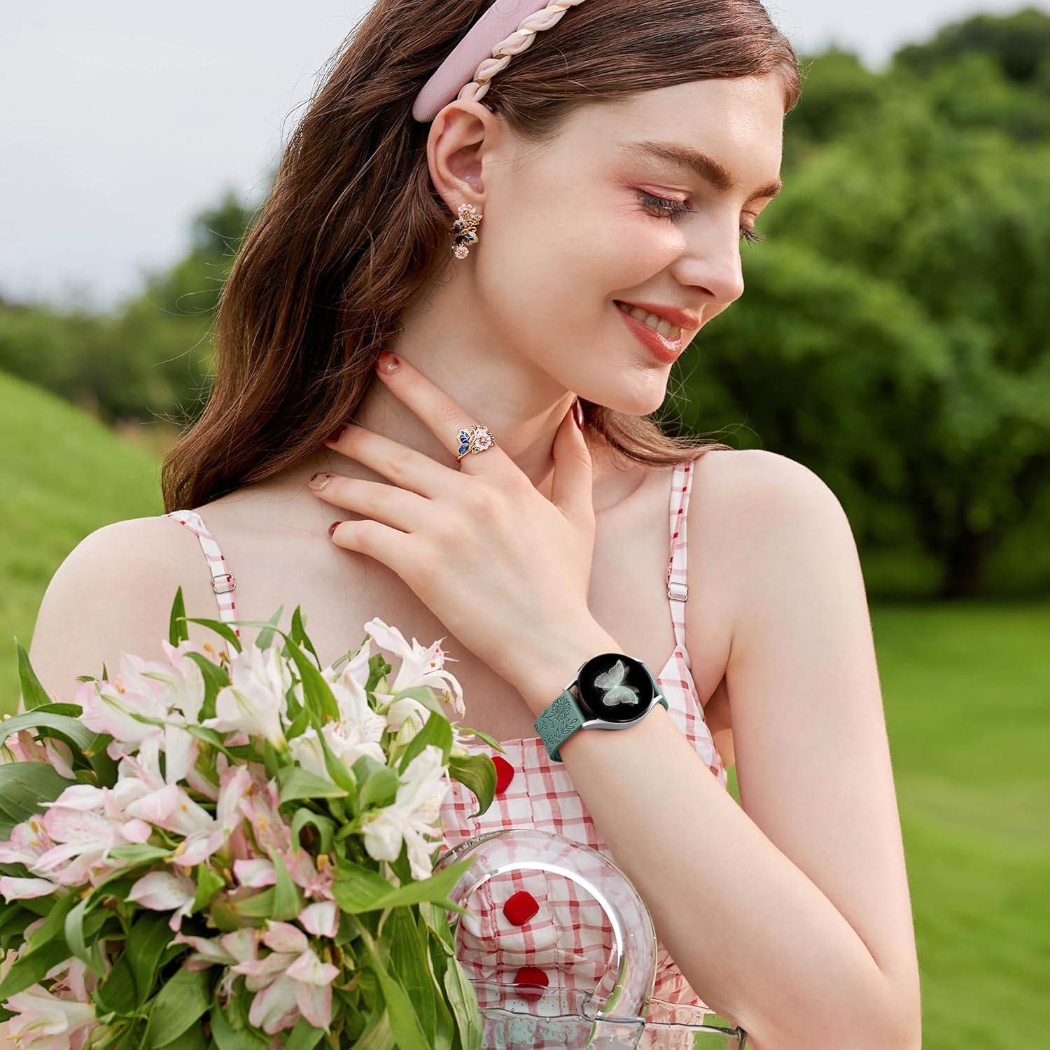 Paquete de 6 Bandas de Silicona SNBLK para Galaxy Watch 7 20mm