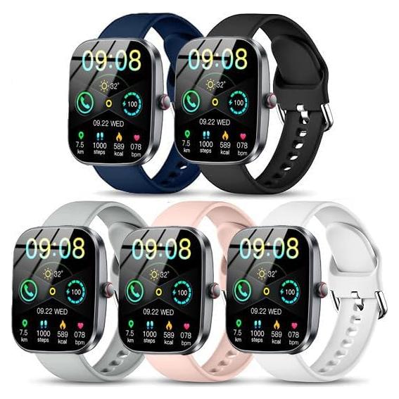 Correas de Silicona Suave GloryFit 22mm - Paquete de 5