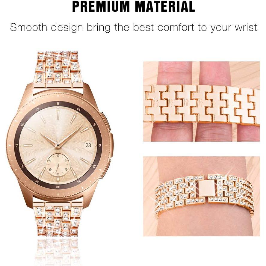 Banda de Metal Premium Supoix para Galaxy Watch 20mm Oro Rosa