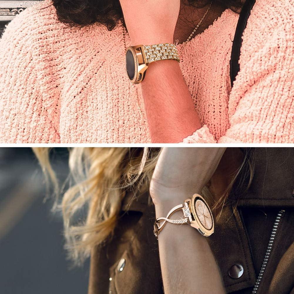 Banda de Metal Premium Supoix para Galaxy Watch 20mm Oro Rosa