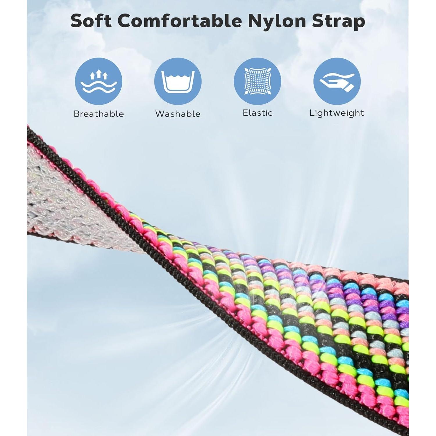 Paquete de 3 correas de nylon elástico Astorgos 20mm para Amazfit