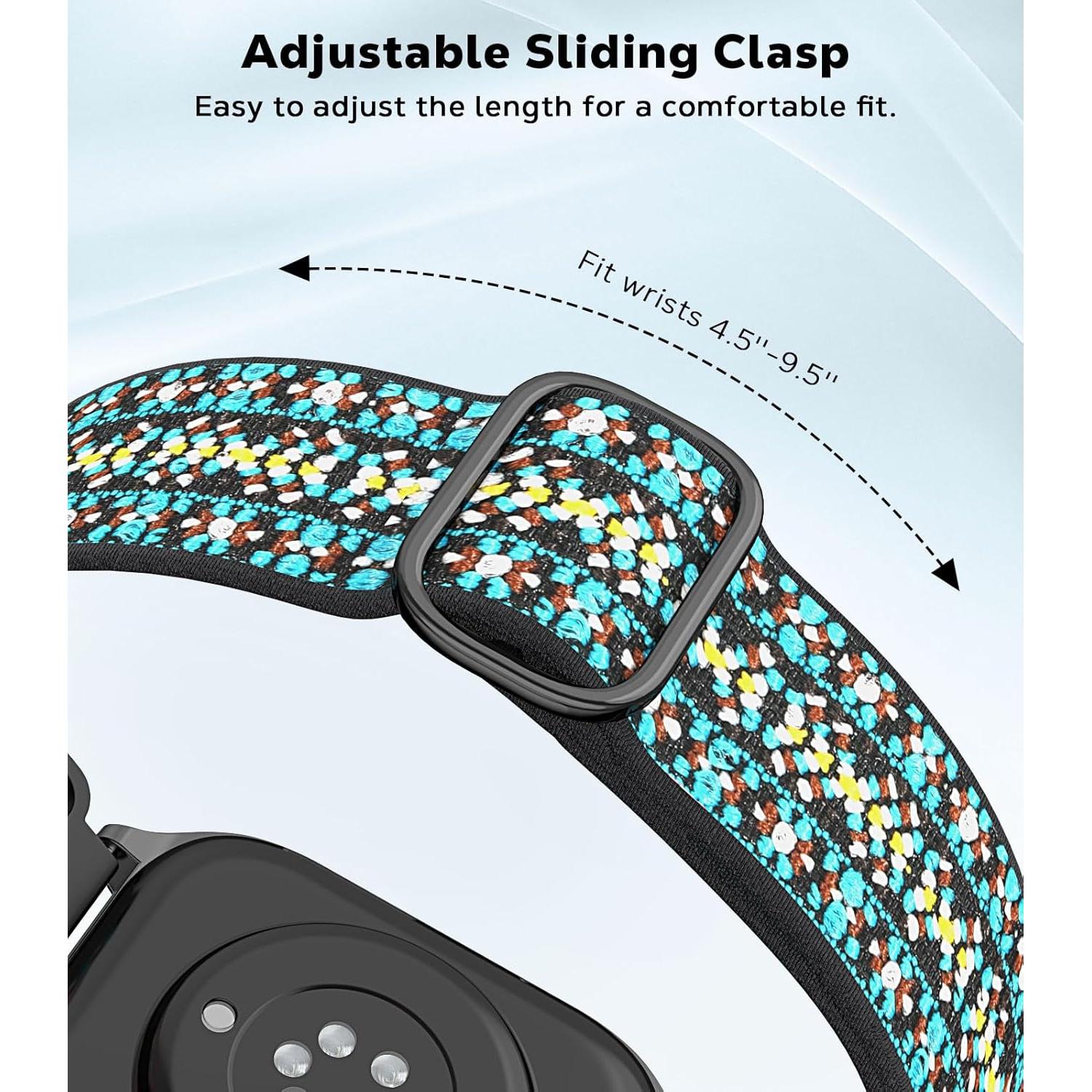 Paquete de 3 correas de nylon elástico Astorgos 20mm para Amazfit