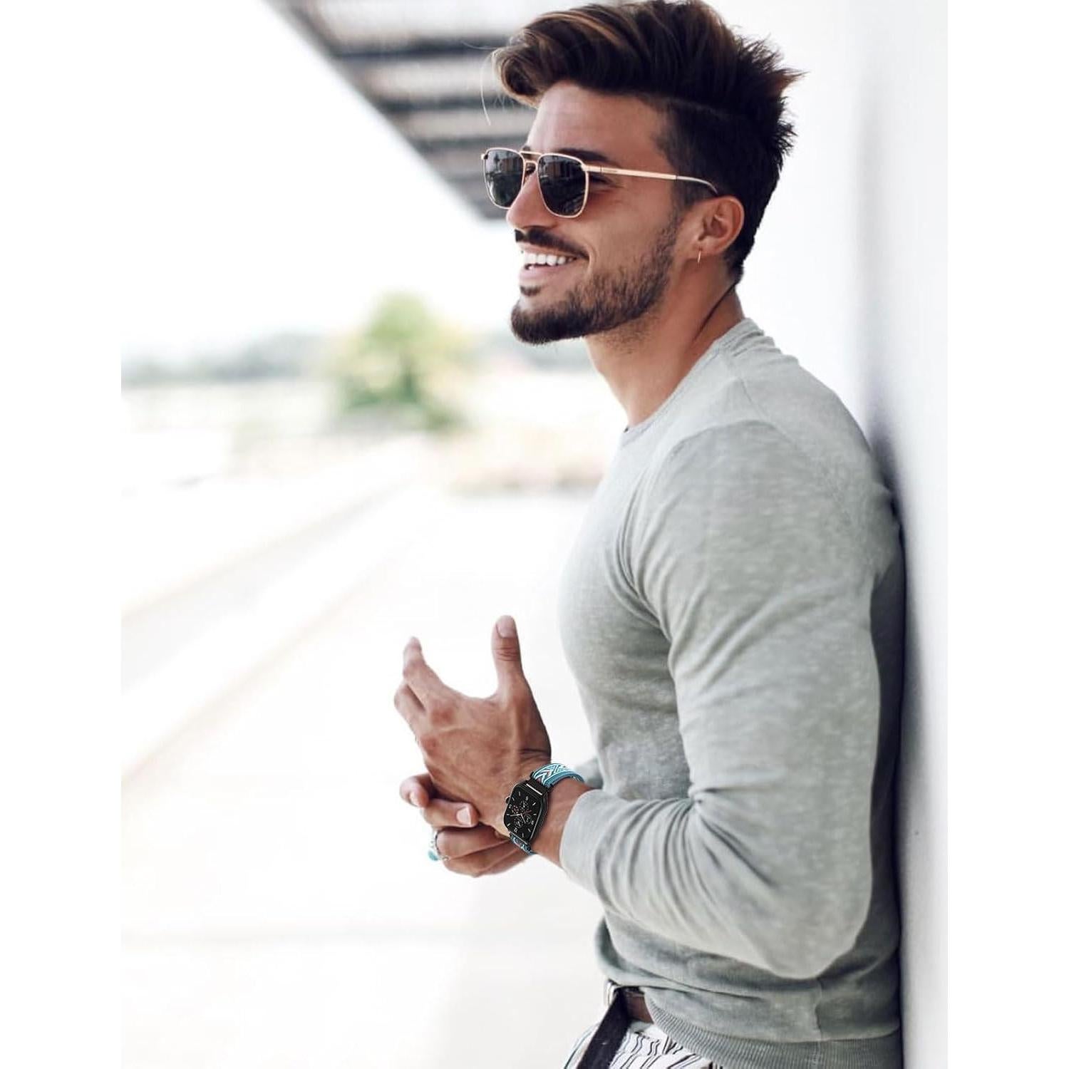 Paquete de 3 correas de nylon elástico Astorgos 20mm para Amazfit