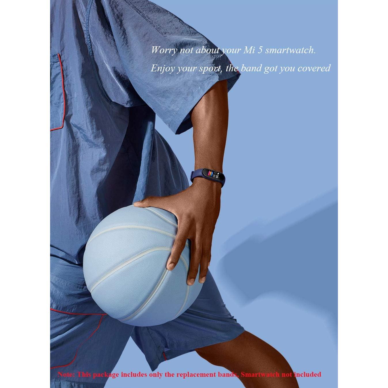 Correas de Silicona Suave Xiaomi Mi 5/6/7 y Amazfit Band 5/6 - 8 Pack