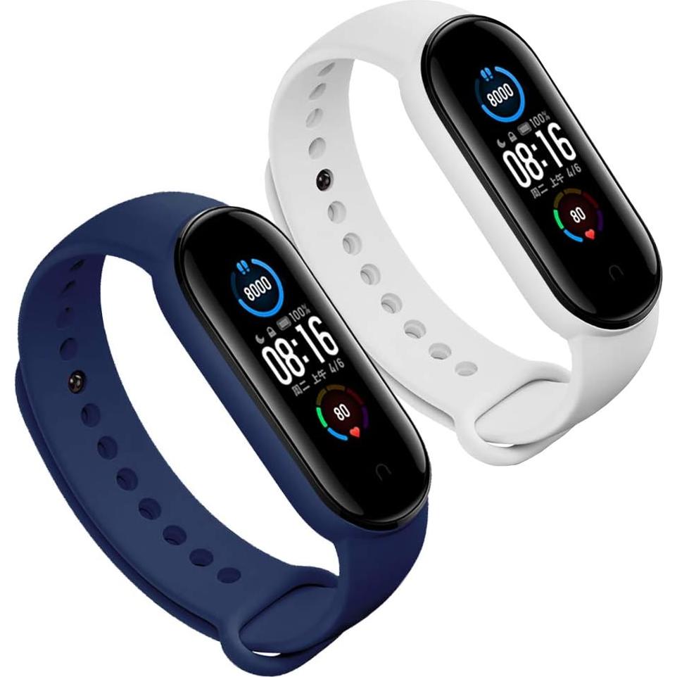 Correas de Silicona Suave Xiaomi Mi 5/6/7 y Amazfit Band 5/6 - 8 Pack