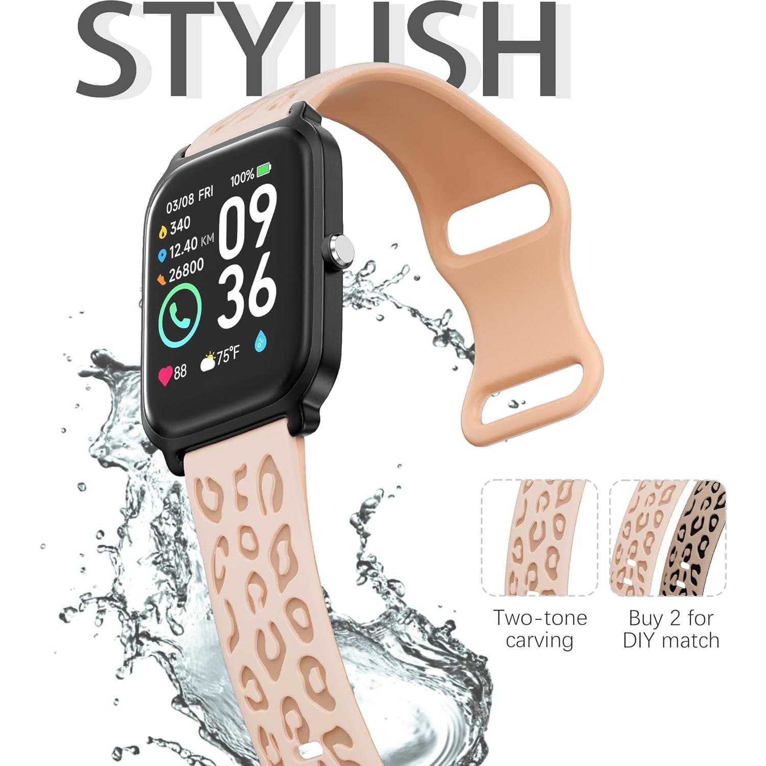 Correa de Silicona 22mm Sunnyson para Reloj Inteligente