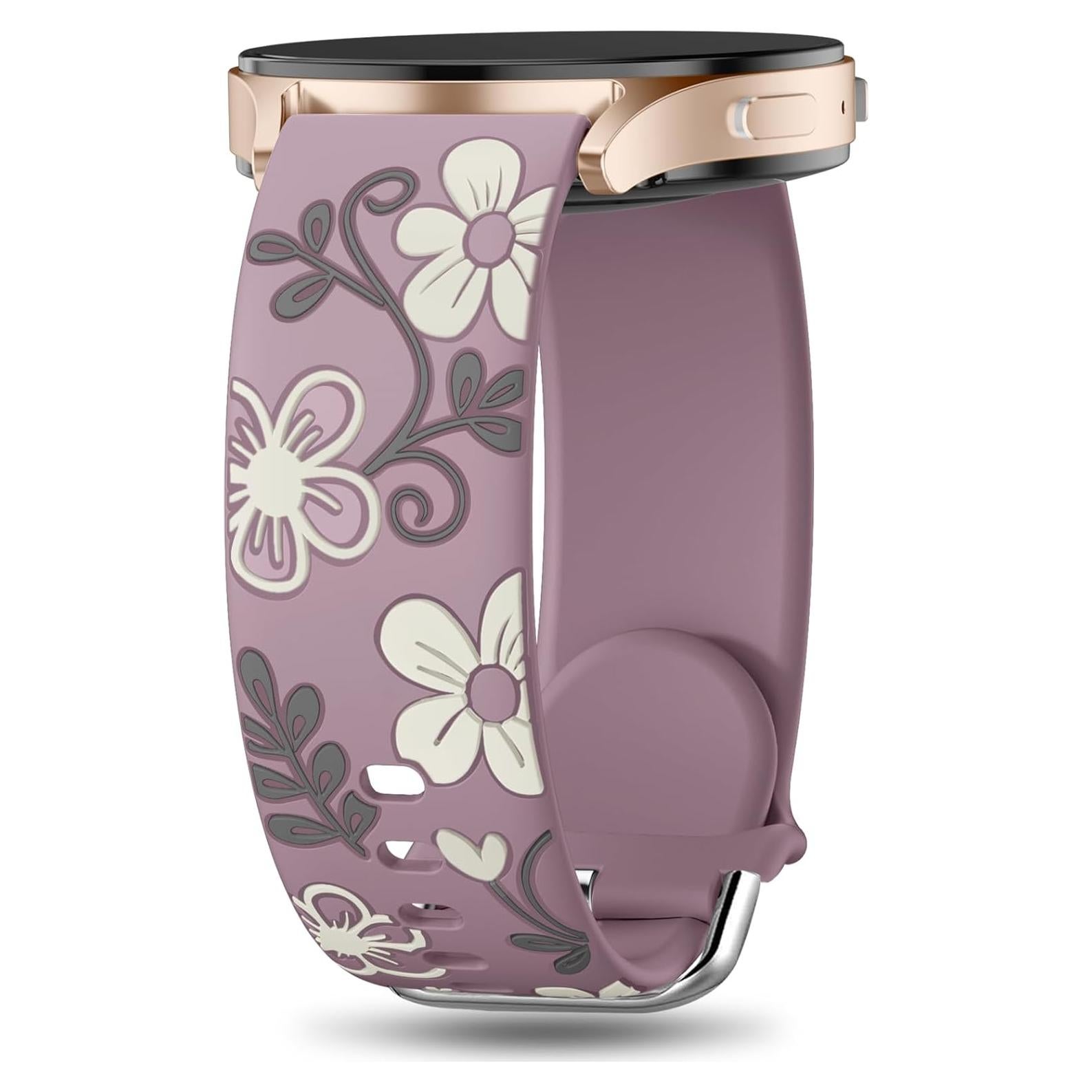 Banda Floral Witzon para Samsung Galaxy Watch 7 20mm - Púrpura Estelar