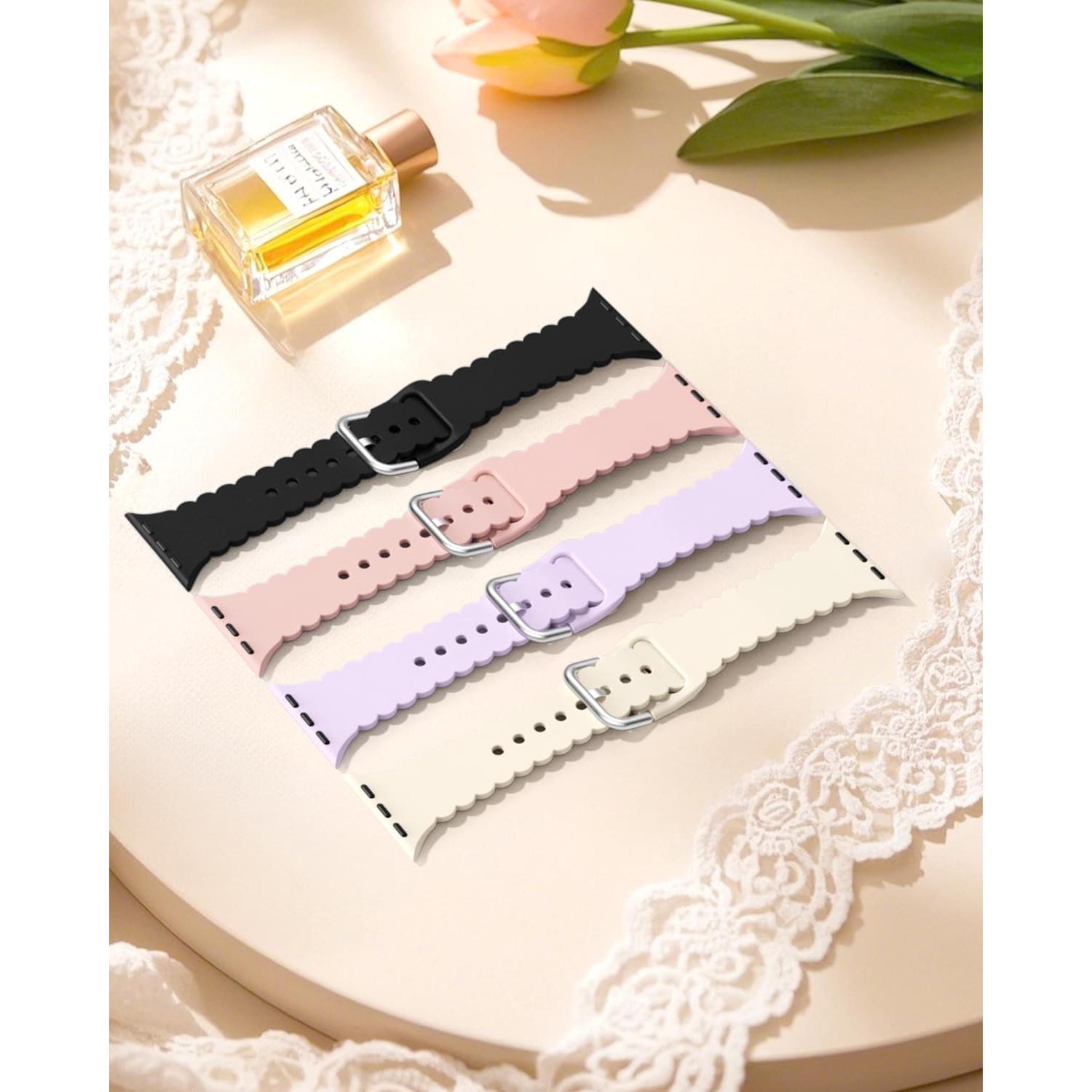 Banda de Silicona Deportiva Sunnywoo para Apple Watch 38-49mm