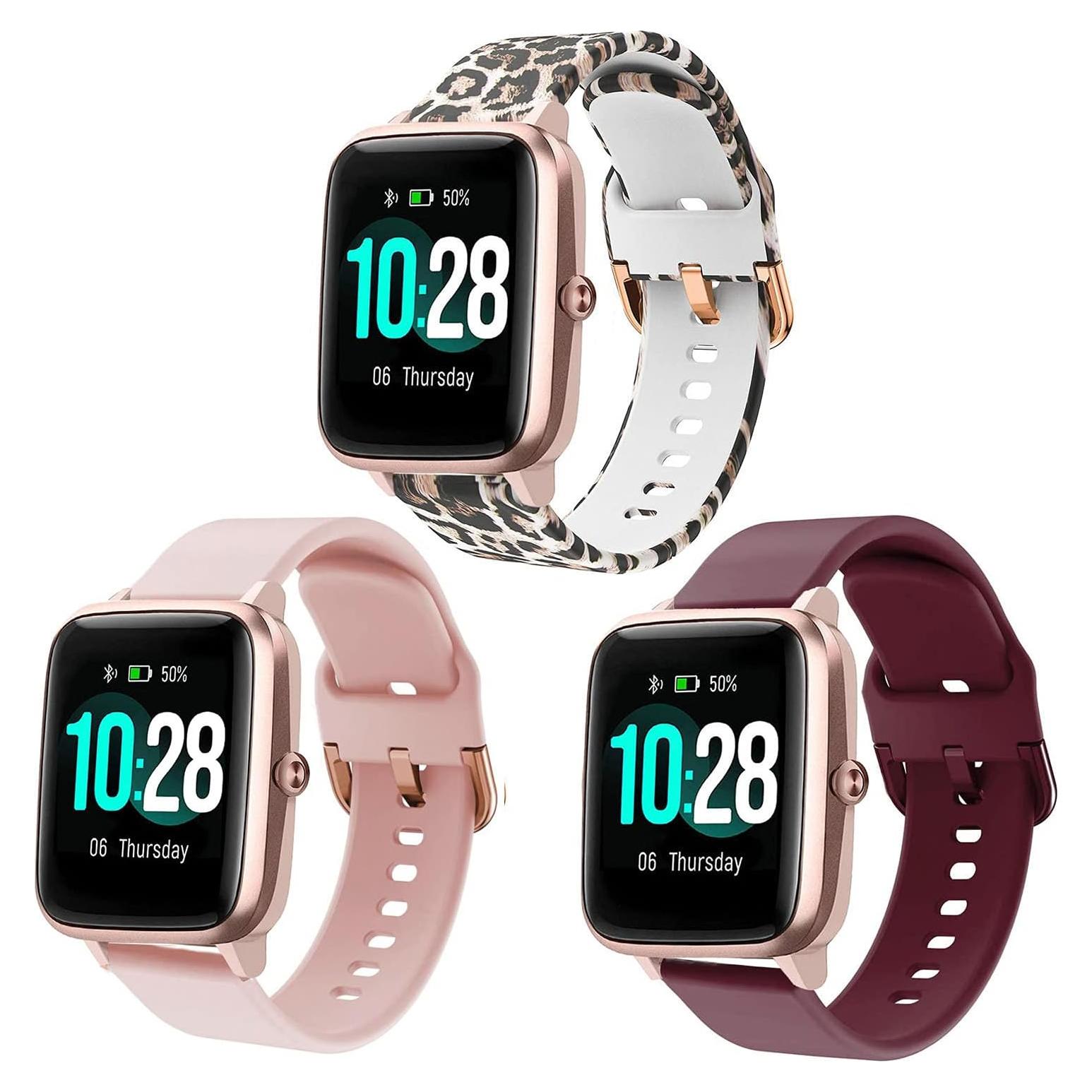 Correas de Silicona para Reloj ID205L - Paquete de 3 Colores