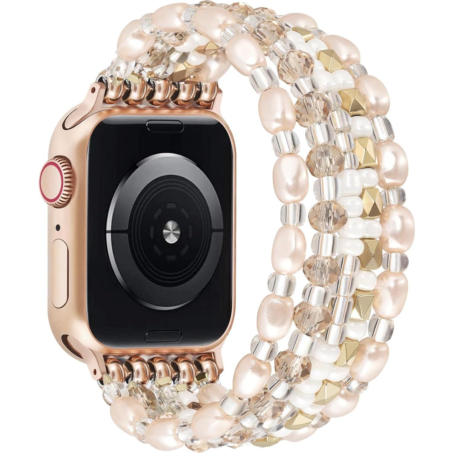 Pulsera Boho VISOOM para Apple Watch 38-42mm Oro Champán