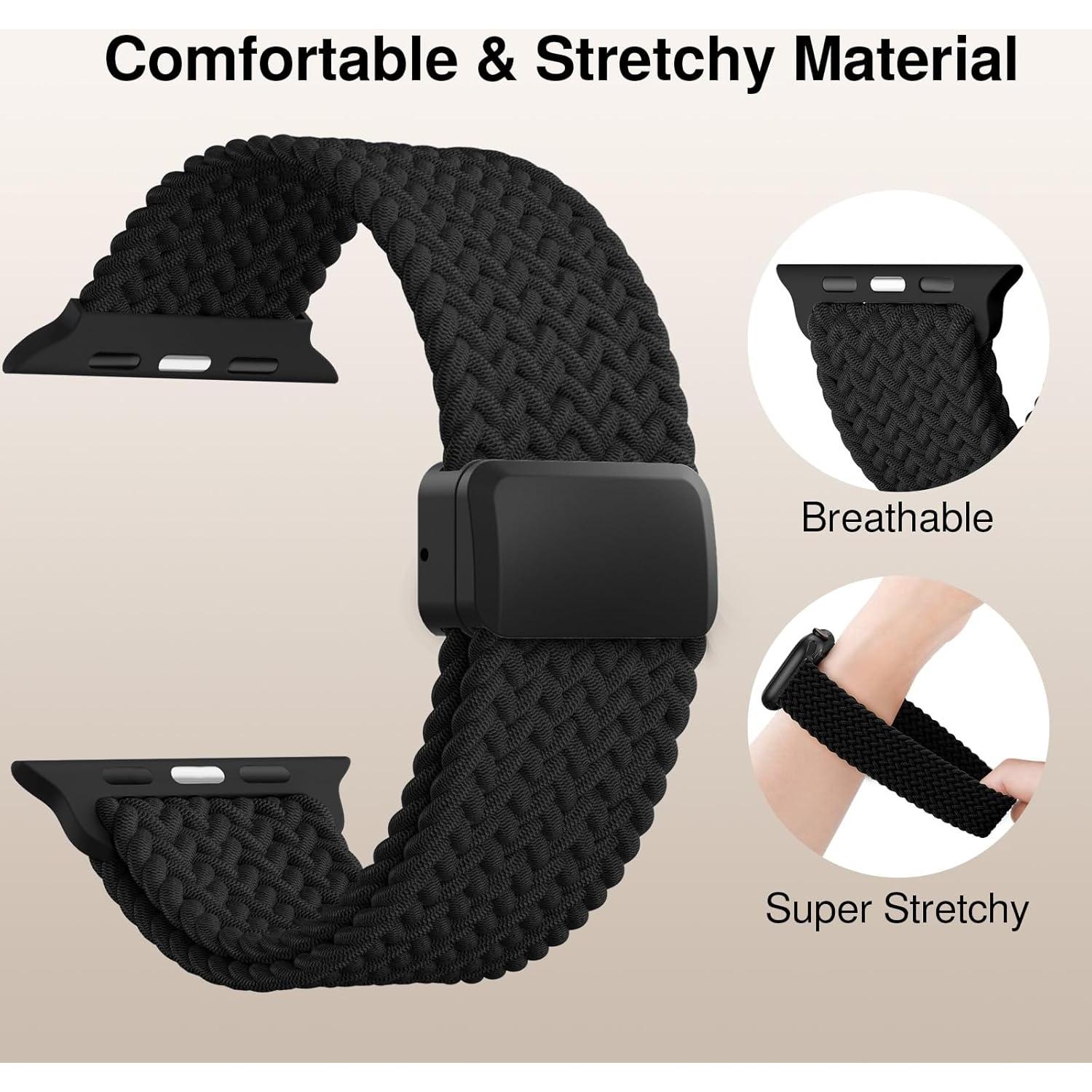 Banda Trenzada Elástica HEARTBOOM para Apple Watch 38-49mm