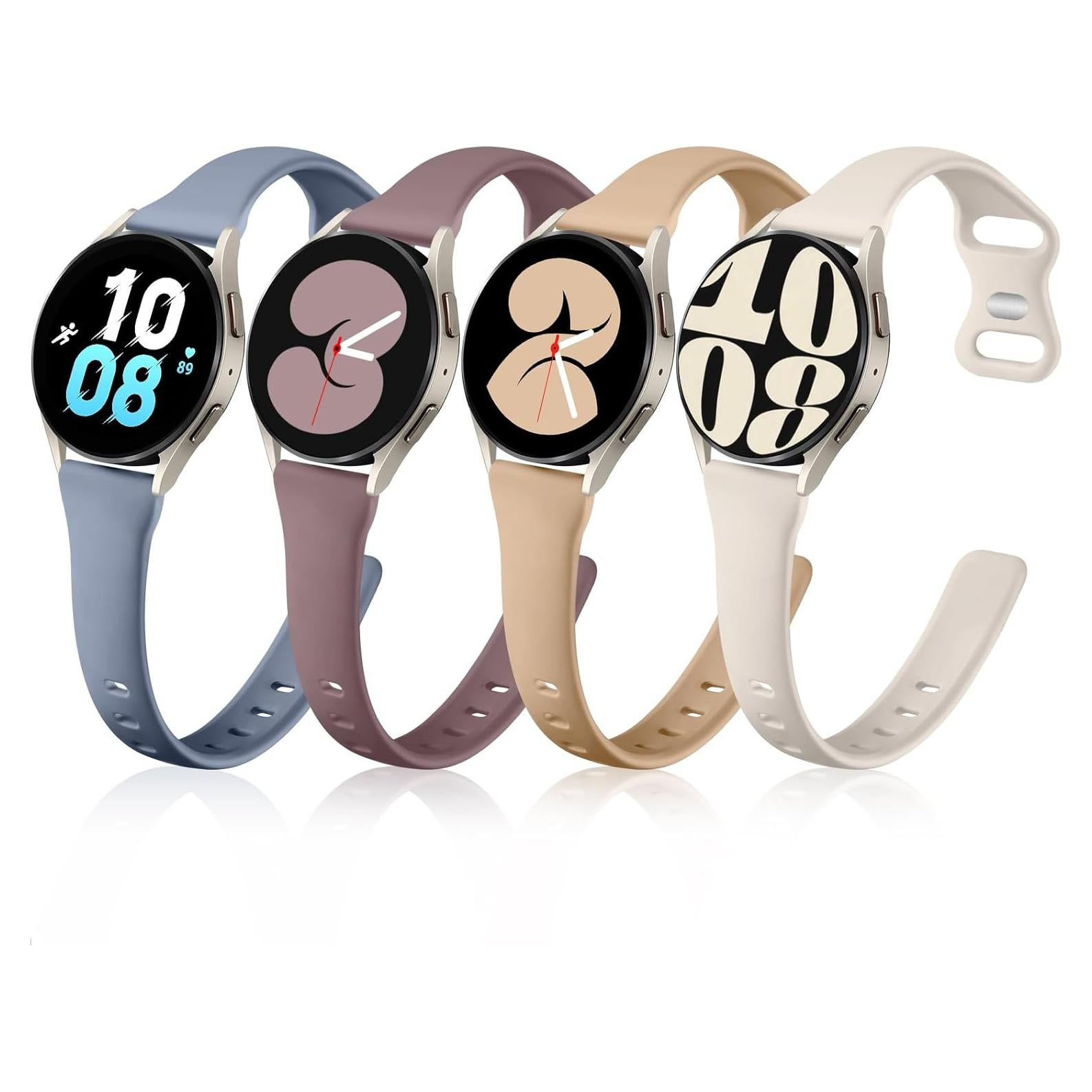 Banda de Silicona GEAK para Samsung Galaxy Watch 4/5/6/7 20mm
