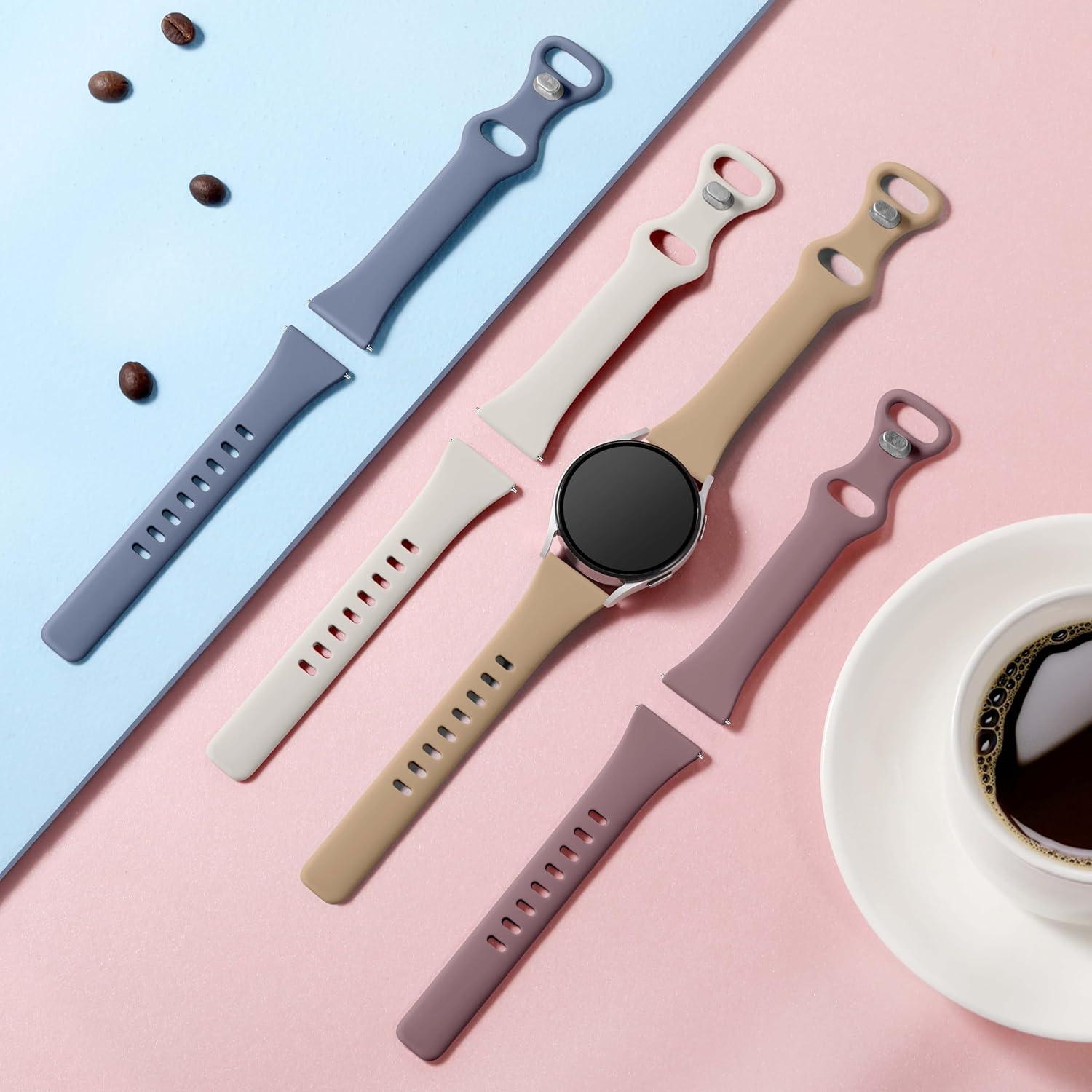 Banda de Silicona GEAK para Samsung Galaxy Watch 4/5/6/7 20mm