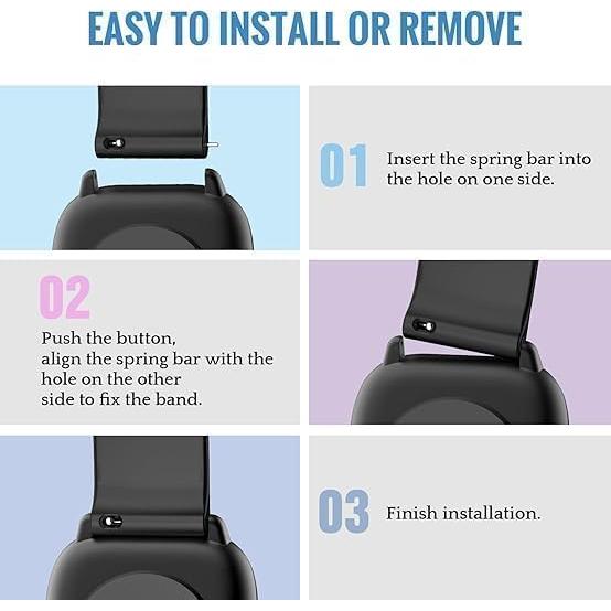 Correa de Silicona E ECSEM para Amazfit Active 2 - 20mm Multicolor