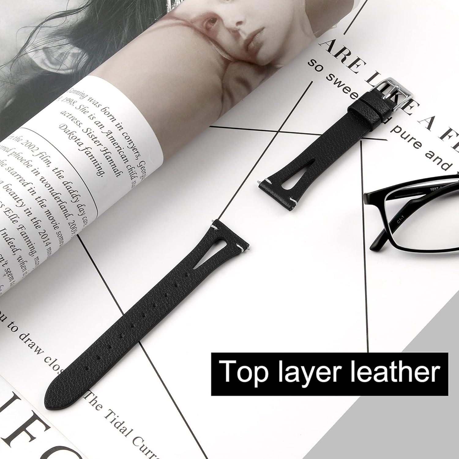 Correa de cuero vintage 22mm para Spade & Co Health Smartwatch 4