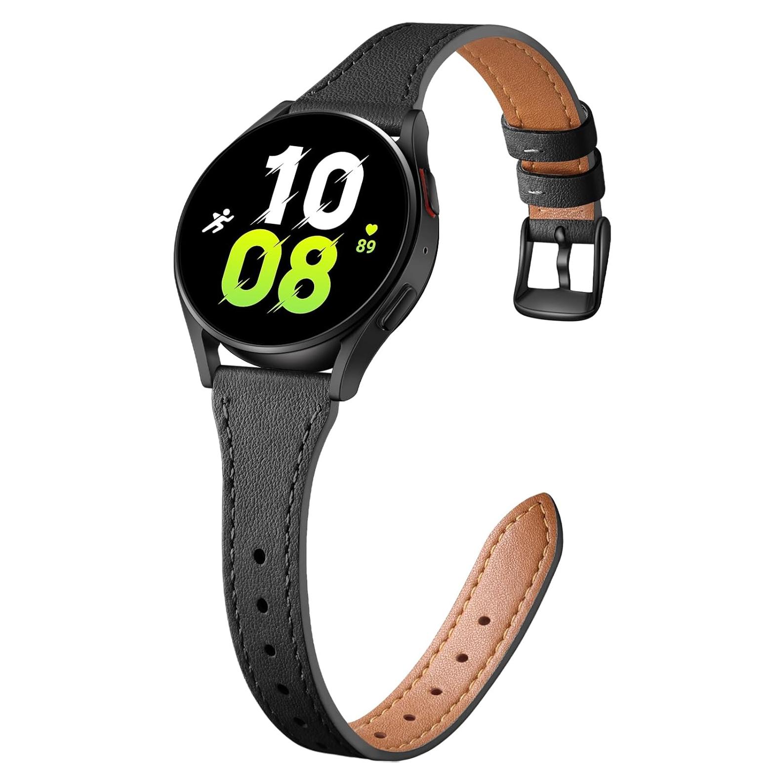Correa de Cuero 20mm GEAK para Galaxy Watch 7/6/5/4/Active 2