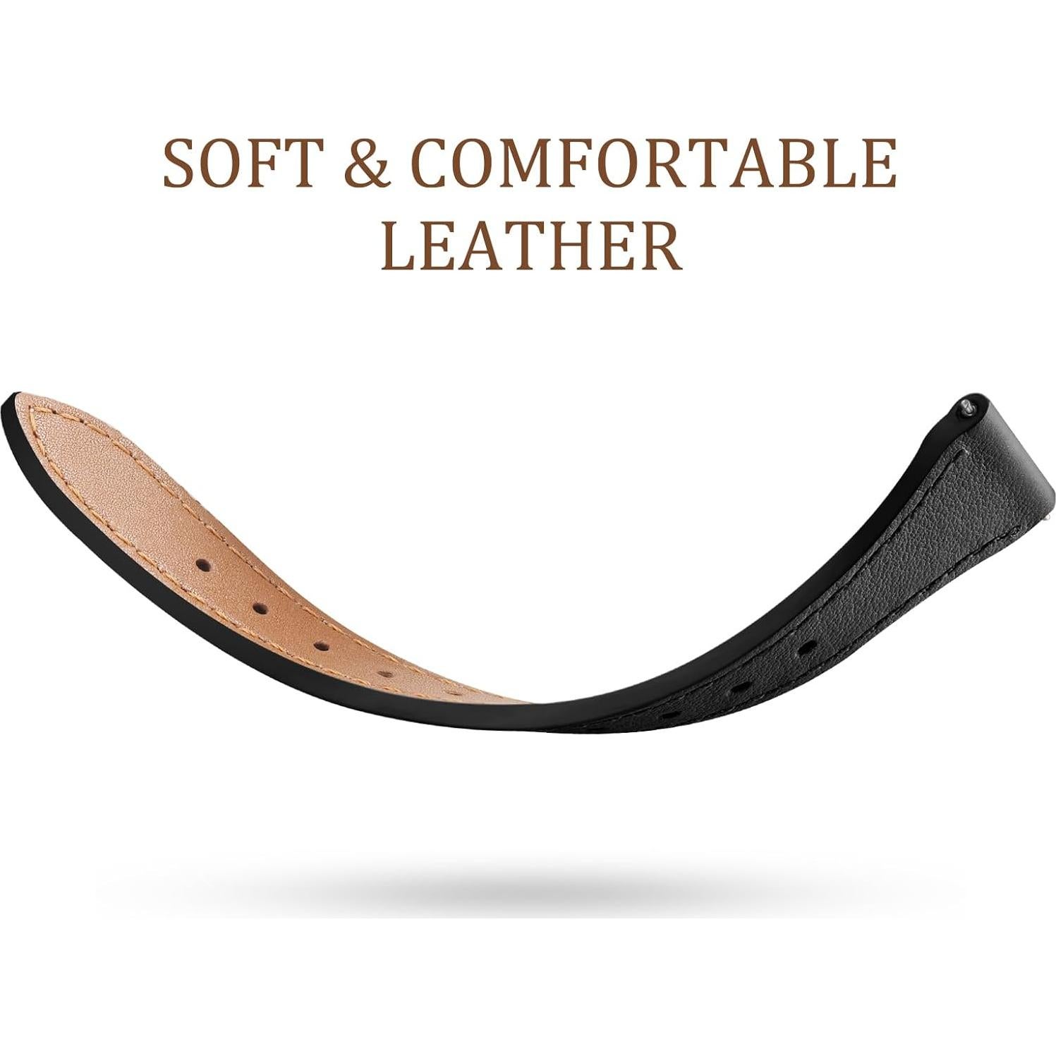 Correa de Cuero 20mm GEAK para Galaxy Watch 7/6/5/4/Active 2