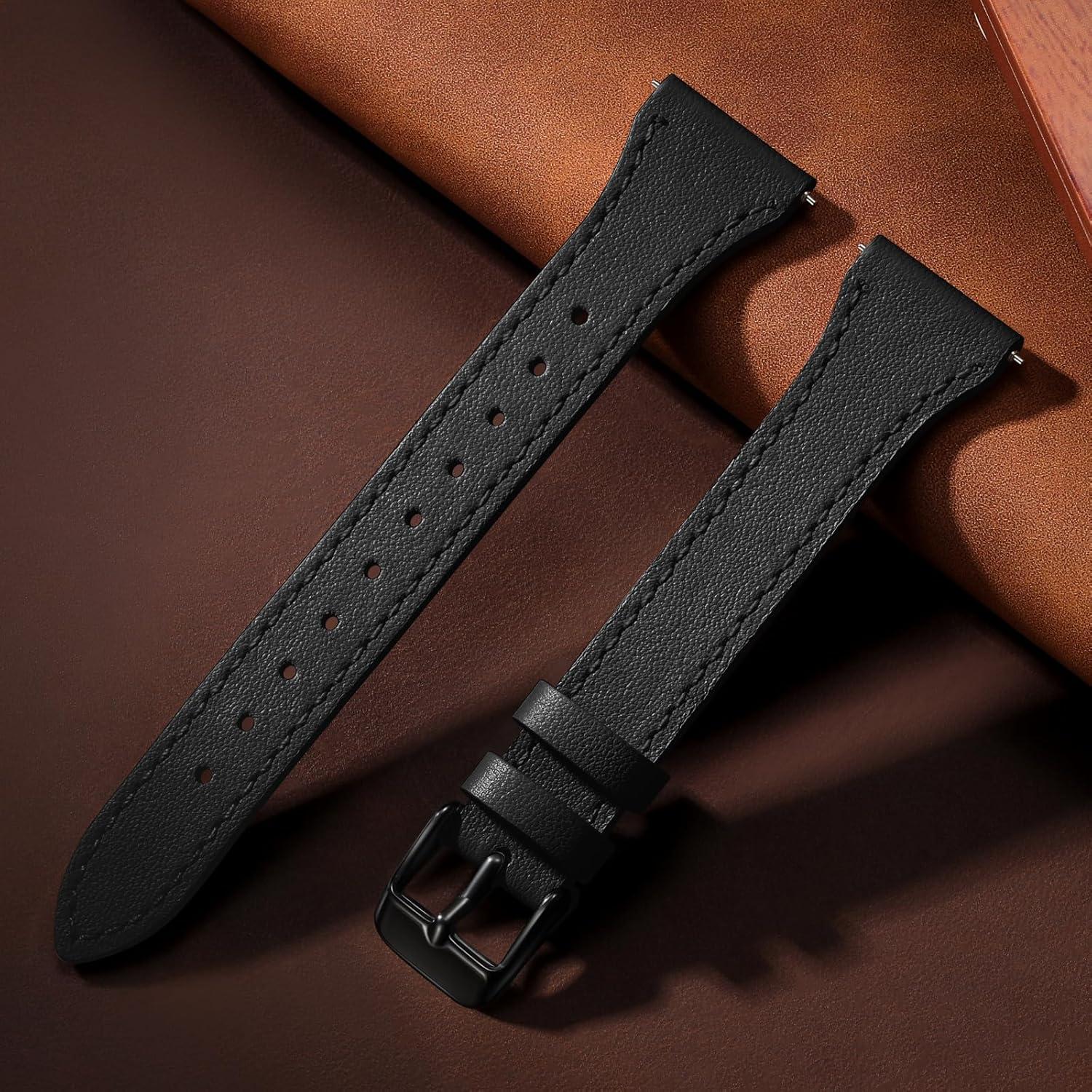 Correa de Cuero 20mm GEAK para Galaxy Watch 7/6/5/4/Active 2